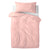 Bettbezug-Set HappyFriday Basic Kids Hellrosa Babybettchen 2 Stücke