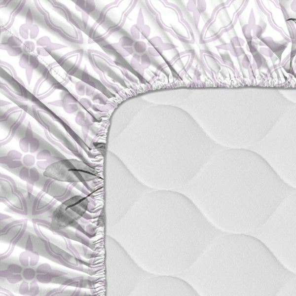 Bettlaken HappyFriday Delicate bouquet Bunt 180 x 200 x 32 cm