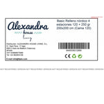 Bettdecke HappyFriday Basic Weiß 120 + 250 g/m² 200 x 200 cm (2 Stücke)