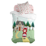 Bettbezug-Set HappyFriday Mr Fox Red riding hood  Bunt Einzelmatratze 2 Stücke