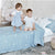 Bettbezug-Set HappyFriday Basic Kids Blau Einzelmatratze 2 Stücke