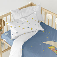 Bettbezug-Set HappyFriday Le Petit Prince La Lune Bunt Babybettchen 2 Stücke