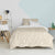 Bettbezug-Set HappyFriday Basic Kids Beige Einzelmatratze 2 Stücke