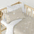 Bettbezug-Set HappyFriday Basic Kids Beige Babybettchen 2 Stücke
