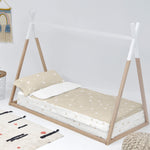Bettbezug mit Füllung HappyFriday Basic Little Star Beige 105 x 200 cm
