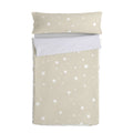 Bettbezug mit Füllung HappyFriday Basic Little Star Beige 105 x 200 cm