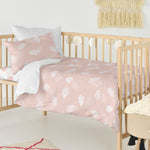 Bettbezug-Set HappyFriday Basic Kids Rosa Babybettchen 2 Stücke