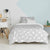 Bettbezug-Set HappyFriday Basic Kids Grau Einzelmatratze 2 Stücke