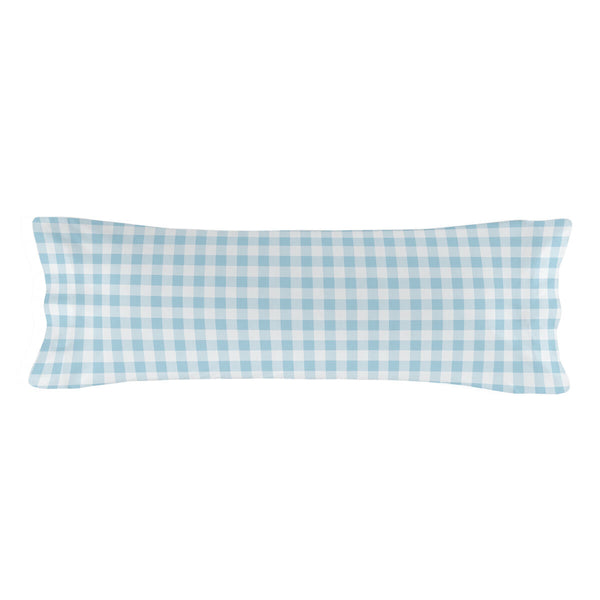 Bettbezug-Set HappyFriday Basic Kids Blau Einzelmatratze Vichy 2 Stücke