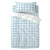 Bettbezug-Set HappyFriday Basic Kids Blau Babybettchen Vichy 2 Stücke