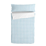 Bettbezug mit Füllung HappyFriday Basic Blau 105 x 200 cm Vichy