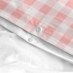 Bettbezug-Set HappyFriday Basic Kids Rosa Babybettchen Vichy 2 Stücke