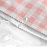 Bettbezug-Set HappyFriday Basic Kids Rosa Babybettchen Vichy 2 Stücke