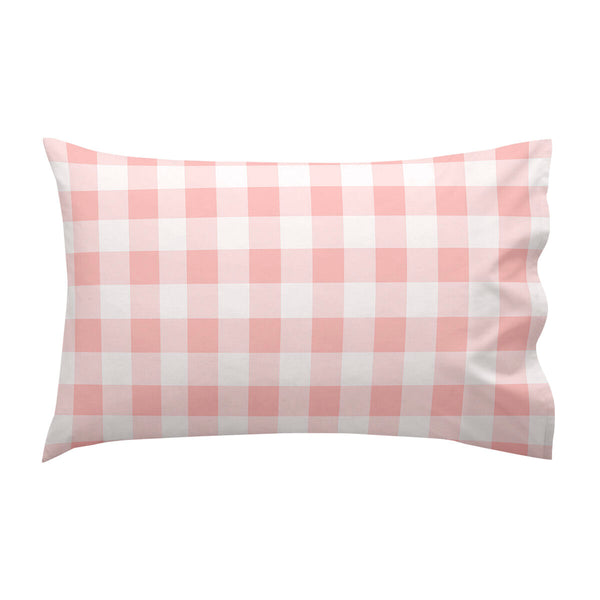Bettbezug-Set HappyFriday Basic Kids Rosa Babybettchen Vichy 2 Stücke