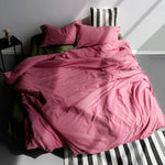 Bettdeckenbezug HappyFriday BASIC Magenta Einzelmatratze 180 x 220 cm 28 x 4 x 38 cm