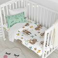 Bettbezug-Set HappyFriday MOSHI MOSHI Bunt Babybettchen 28 x 2 x 38 cm