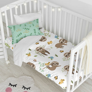Bettbezug-Set HappyFriday MOSHI MOSHI Bunt Babybettchen 28 x 2 x 38 cm