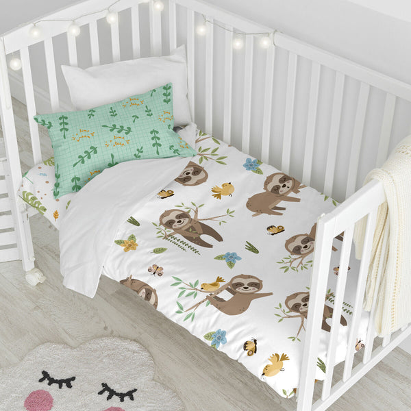 Bettbezug-Set HappyFriday MOSHI MOSHI Bunt Babybettchen 28 x 2 x 38 cm