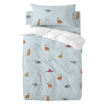 Bettbezug-Set HappyFriday Mini dinosaur Bunt Babybettchen 2 Stücke