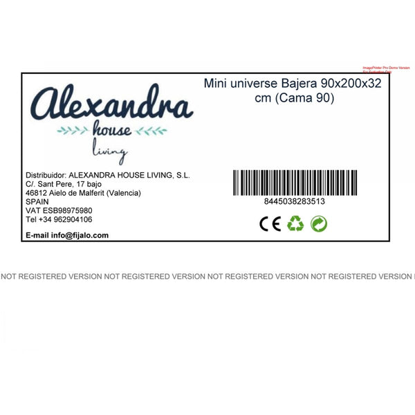 Bettlaken HappyFriday Mini universe Bunt 90 x 200 x 32 cm