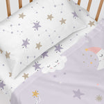 Bettlaken HappyFriday Moshi Moshi Moons Bunt 60 x 120 x 14 cm