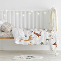 Bettbezug-Set HappyFriday Moshi Moshi Dino Family Bunt Babybettchen 2 Stücke