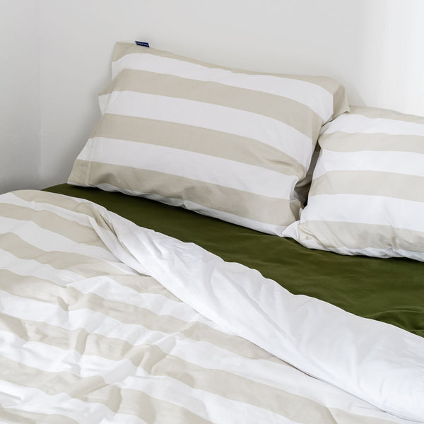 Bettdeckenbezug HappyFriday Beige Einzelmatratze 155 x 220 cm