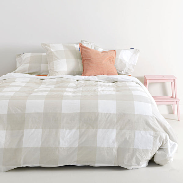 Bettdeckenbezug HappyFriday Beige Einzelmatratze 155 x 220 cm