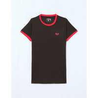Damen Kurzarm-T-Shirt Nexus CAMIGUIN Schwarz Rot