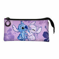 Dreifaches Mehrzweck-Etui Stitch 11 x 23 x 4 cm
