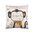 Kissenbezug Popcorn Scarf Monkey (60 x 60 cm)