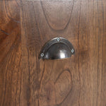 Anrichte Blau Braun Holz Metall Eisen Mindiholz 120 x 40 x 80 cm