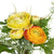 Dekorative Blume grün Orange 20 x 20 x 32 cm