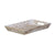 Tablett für Snacks 45,5 x 30,5 x 5,5 cm Weiß Mango-Holz (2 Stück)
