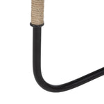 Beistelltisch 40,5 x 40,5 x 66 cm natürlich Schwarz Holz Eisen