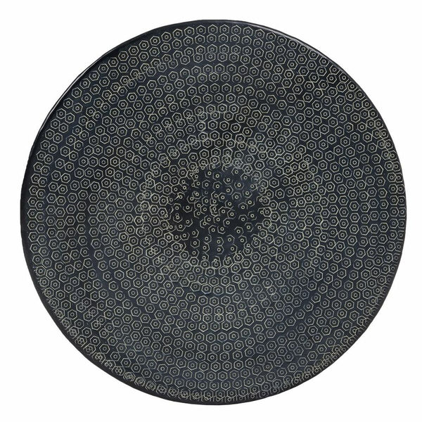 Beistelltisch 66 x 66 x 34,5 cm Schwarz Aluminium (3 Stück)