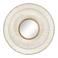 Wandspiegel 76 x 4 x 76 cm Gold Metall