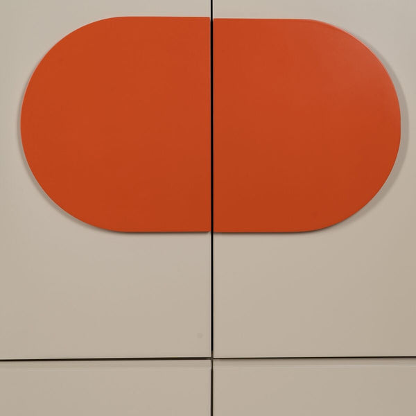 Anrichte NECTO Orange Taupe Eisen Holz MDF 75 x 41,8 x 123 cm