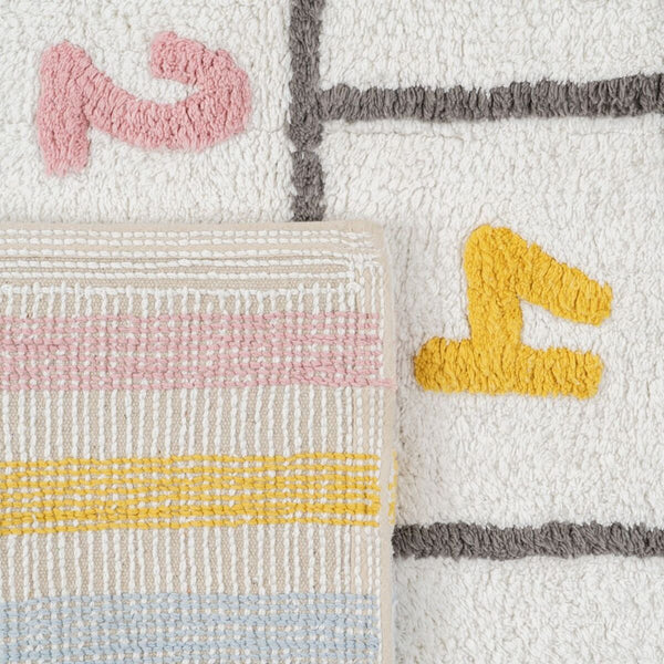 Kinderteppich 100 % Baumwolle 160 x 120 cm 160 x 120 x 1 cm