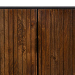 Anrichte ABNER Braun Schwarz Eisen Mango-Holz 160 x 40 x 75 cm