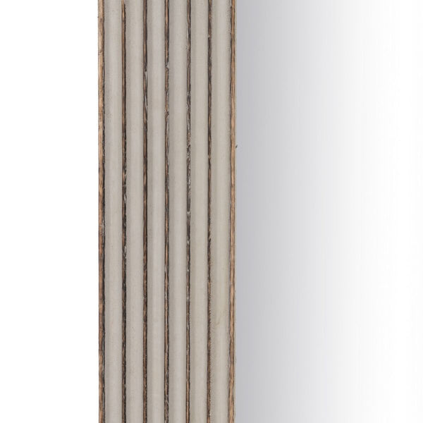 Ankleidespiegel Weiß natürlich Vertikal 64,8 x 3,8 x 172,7 cm