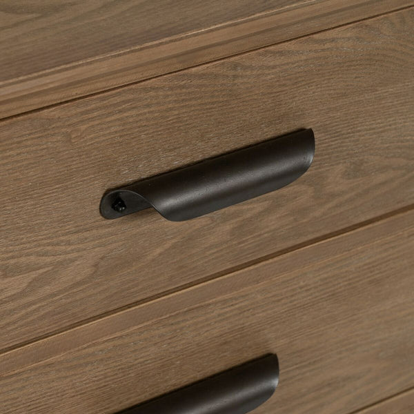 Anrichte PAUL Schwarz natürlich Eisen Tannenholz 120 x 41 x 77 cm