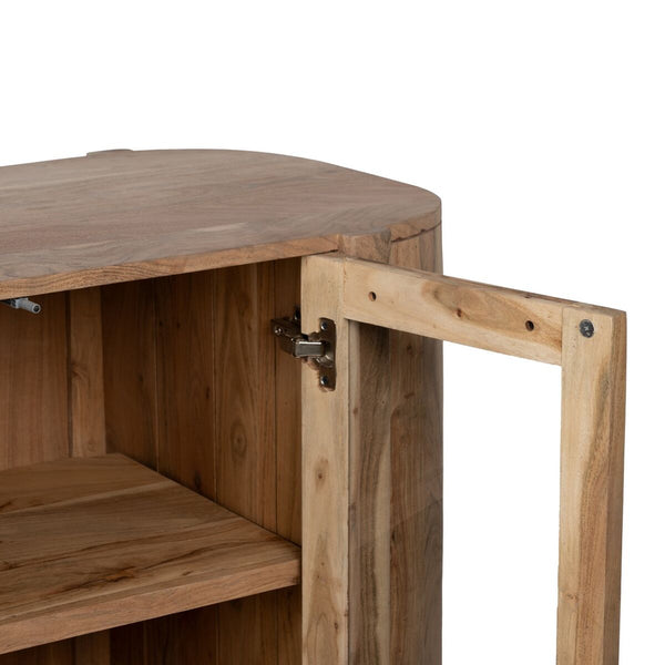 Anrichte CREEL natürlich Kristall Mango-Holz 180 x 40 x 80 cm