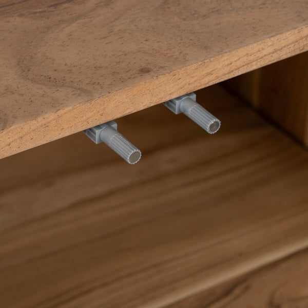 Anrichte CREEL natürlich Kristall Mango-Holz 180 x 40 x 80 cm