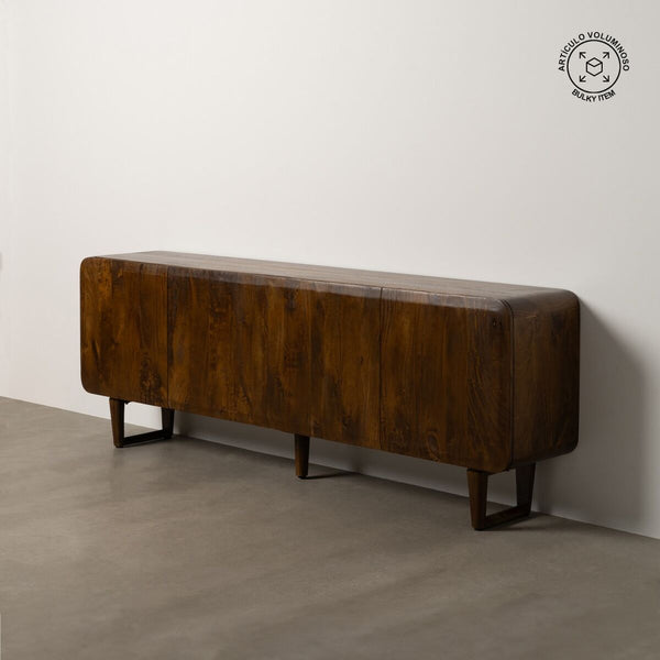 Anrichte Braun Schwarz Mango-Holz 234 x 44 x 86 cm