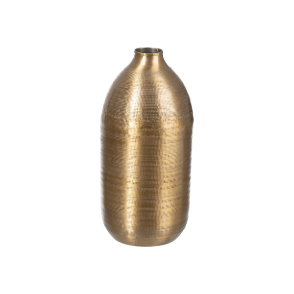 Vase Gold Aluminium 16,5 x 16,5 x 35,5 cm