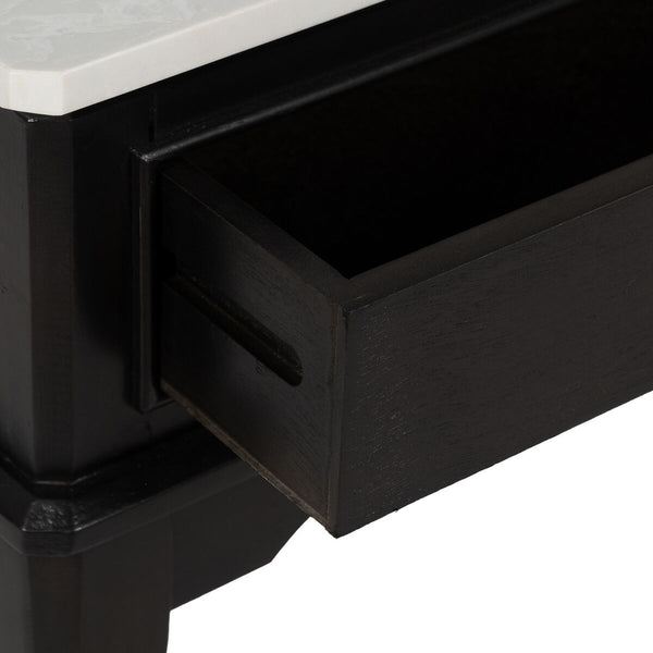 Anrichte MODS Weiß Schwarz Holz MDF 90 x 33 x 76 cm