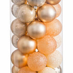 Weihnachtsbaumkugeln Gold 6 x 6 x 6 cm (40 Stück)