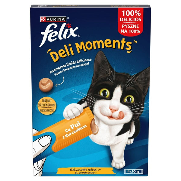 Snack für Katze Purina Felix Deli Moments Chicken Huhn 4 x 10 g