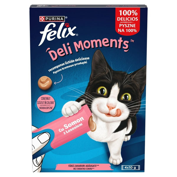 Snack für Katze Purina Felix Deli Moments Salmon 4 x 10 g
